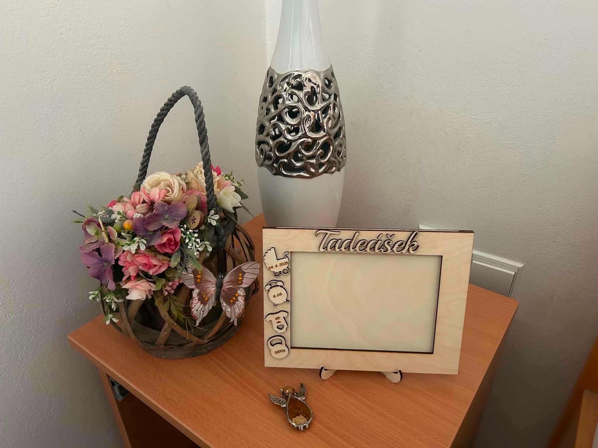 Personalizovaný dřevěný fotorámeček Tadeášek